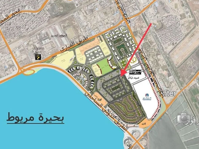 مخطط مشروع صواري غرب كارفور